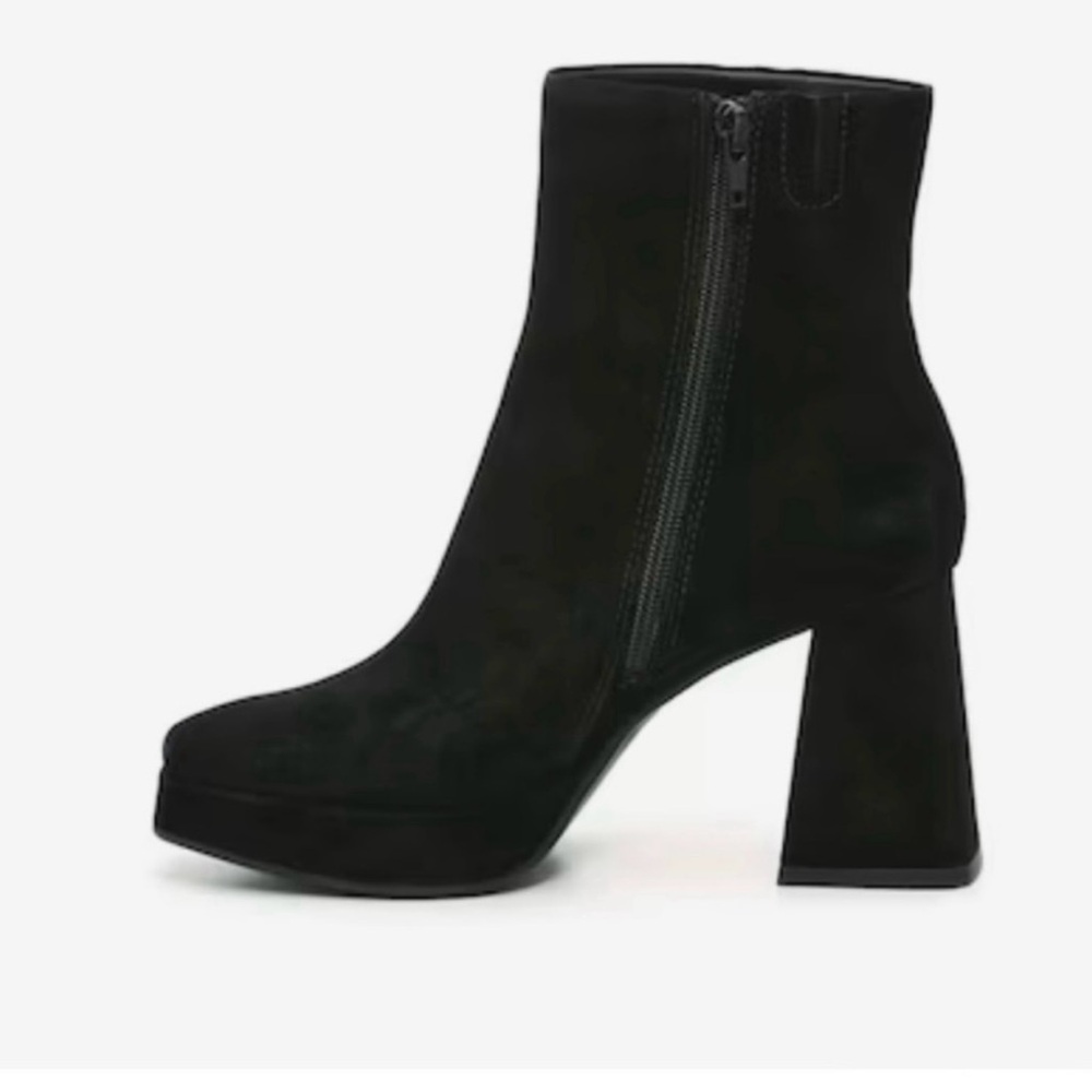 NEW Dolce Vita Ulysses Black Heeled Ankle Boots 8.5 - Picture 11 of 12